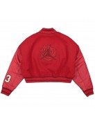 Teyana Taylor Rose Red Varsity Jacket