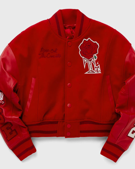 Teyana Taylor Rose Red Varsity Jacket