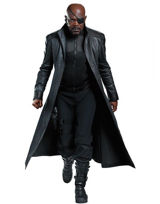 The Avengers Nick Fury Leather Coat