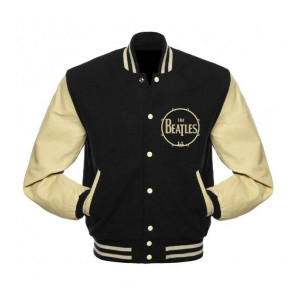 The Beatles Black Varsity Jacket