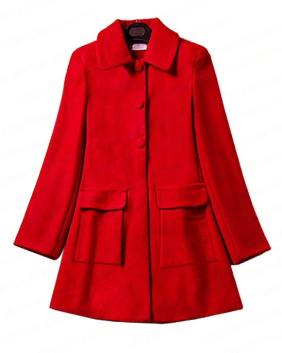 The Chilling Adventures of Sabrina Spellman Red Wool Coat The Chilling Adventures of Sabrina Spellman Red Wool Coat