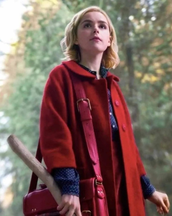 The Chilling Adventures of Sabrina Spellman Red Wool Coat The Chilling Adventures of Sabrina Spellman Red Wool Coat