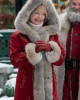 The Christmas Chronicles 2 Mrs. Claus Red Hooded Fur Collar Coat The Christmas Chronicles 2 Mrs. Claus Red Hooded Fur Collar Coat