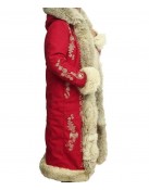 The Christmas Chronicles 2 Mrs. Claus Red Hooded Fur Collar Coat
