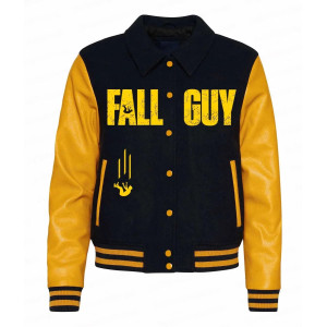 The Fall Guy Ryan Gosling Black & Yellow Varsity Jacket