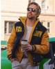 The Fall Guy Ryan Gosling Black & Yellow Varsity Jacket The Fall Guy Ryan Gosling Black & Yellow Varsity Jacket