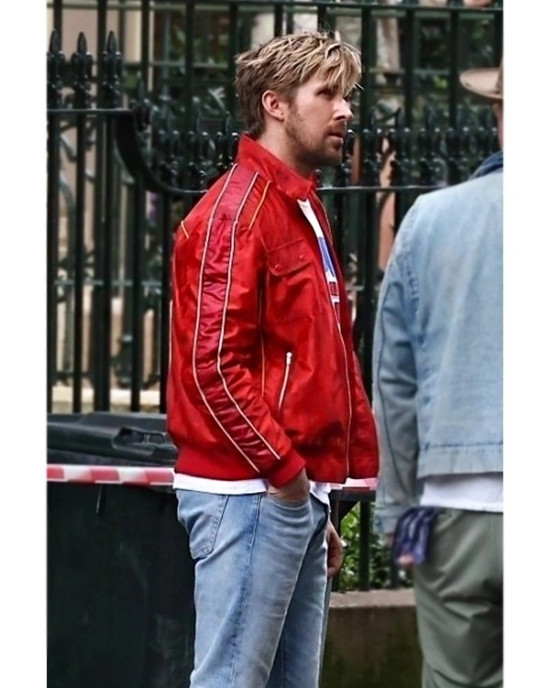 The Fall Guy Ryan Gosling Red Satin Jacket The Fall Guy Ryan Gosling Red Satin Jacket