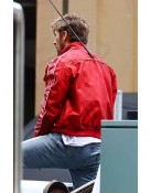 The Fall Guy Ryan Gosling Red Satin Jacket