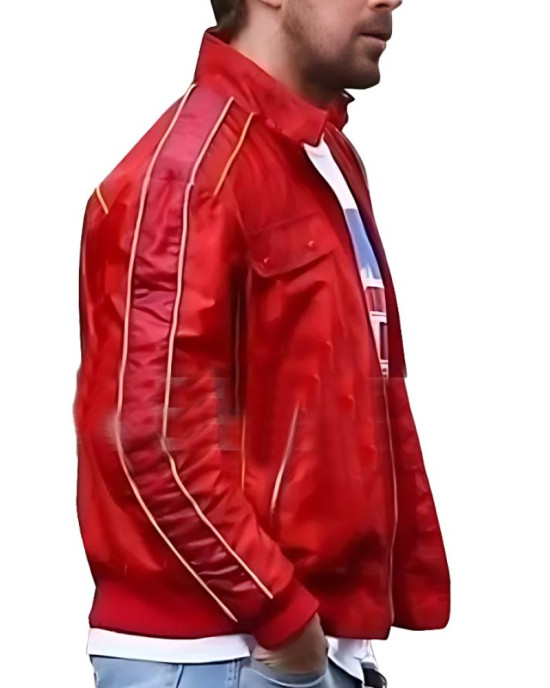 The Fall Guy Ryan Gosling Red Satin Jacket The Fall Guy Ryan Gosling Red Satin Jacket