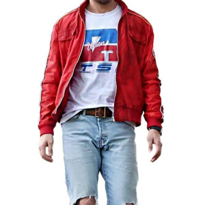 The Fall Guy Ryan Gosling Red Satin Jacket
