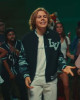 The Kid Laroi Wrong Camo Chains LV Varsity Jacket The Kid Laroi Wrong Camo Chains LV Varsity Jacket
