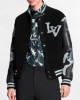 The Kid Laroi Wrong Camo Chains LV Varsity Jacket The Kid Laroi Wrong Camo Chains LV Varsity Jacket