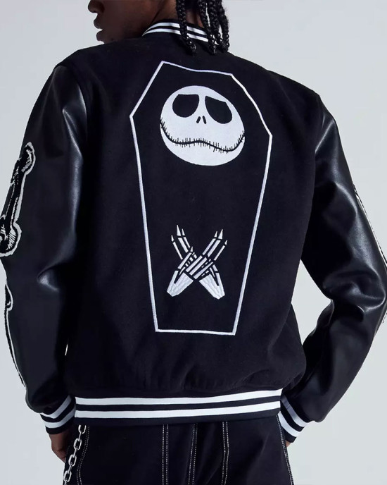 The Nightmare Before Christmas Jack Varsity Jacket The Nightmare Before Christmas Jack Varsity Jacket
