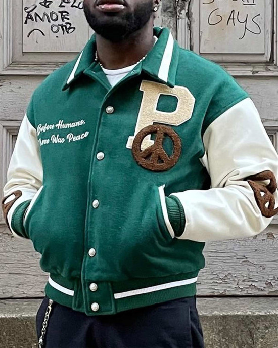 The Peaceful People Letterman Jacket The Peaceful People Letterman Jacket