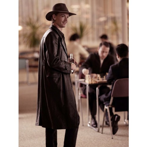 The Queen’s Gambit Benny Watts Black Trench Coat