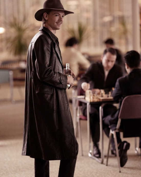 The Queen’s Gambit Benny Watts Black Trench Coat The Queen’s Gambit Benny Watts Black Trench Coat