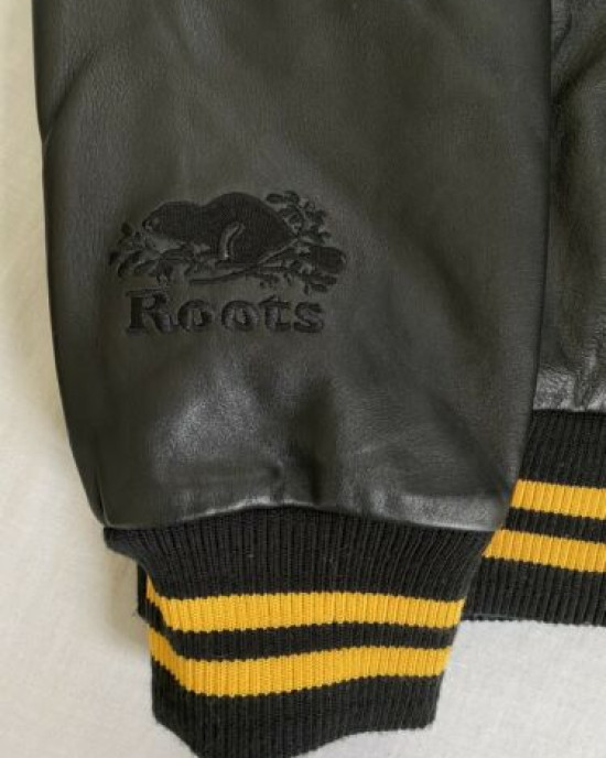 The Weeknd XO KOTF Leather Yellow Varsity Jacket