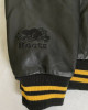 The Weeknd XO KOTF Leather Yellow Varsity Jacket