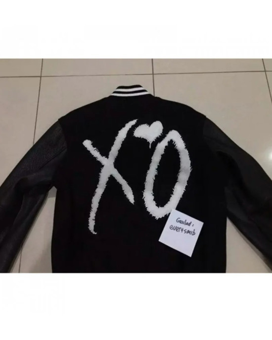 The Weeknd XO Varsity Black Jacket The Weeknd XO Varsity Black Jacket