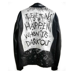 These Things Happen When It’s Dark Out Leather Jacket