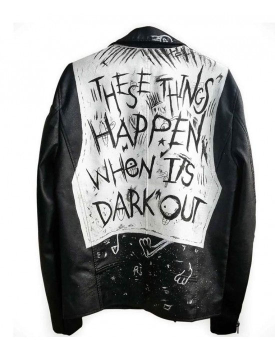 These Things Happen When It’s Dark Out Leather Jacket