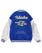 TideEku Flowers Black/Blue Jacket