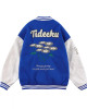 TideEku Flowers Black/Blue Jacket TideEku Flowers Black/Blue Jacket