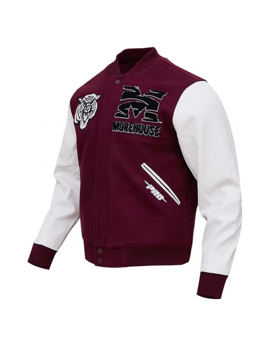 Tigers Morehouse College Wool Varsity Maroon Jacket