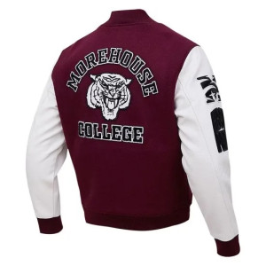 Tigers Morehouse College Wool Varsity Maroon Jacket
