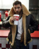 Tom Hardy Dunkirk Farrier Brown Leather Shearling Bomber Jacket Tom Hardy Dunkirk Farrier Brown Leather Shearling Bomber Jacket