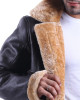 Tom Hardy Dunkirk Farrier Brown Leather Shearling Bomber Jacket