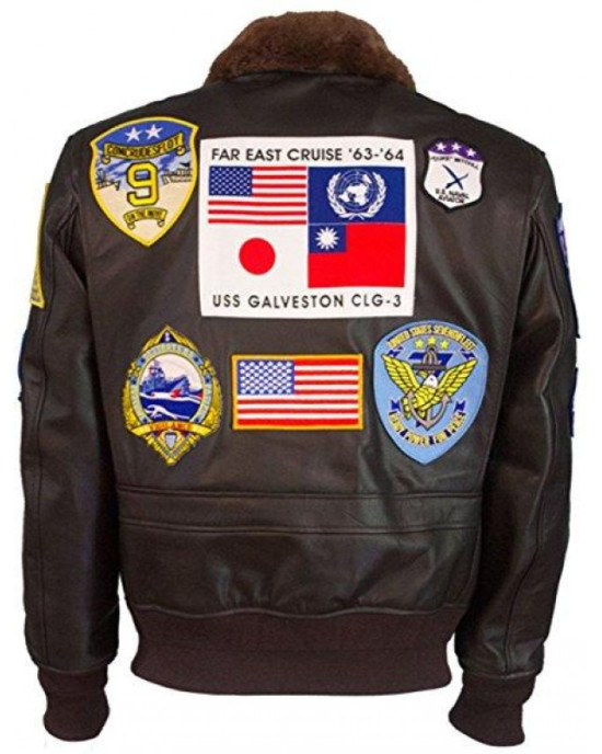 Top Gun Tom Cruise Maverick Bomber Brown Leather Jacket Top Gun Tom Cruise Maverick Bomber Brown Leather Jacket