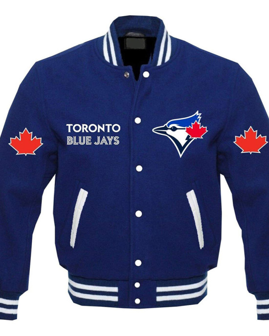 Toronto Blue Jays Varsity Royal Wool Jacket Toronto Blue Jays Varsity Royal Wool Jacket