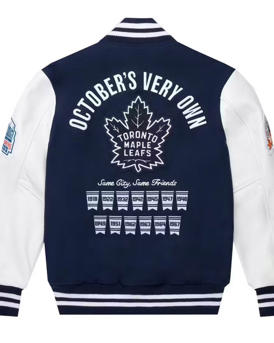Toronto Maple Leafs OVO Varsity Jacket Toronto Maple Leafs OVO Varsity Jacket