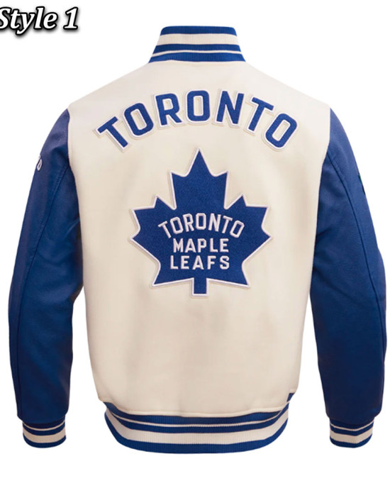 Toronto Maple Leafs Retro Classic Rib Varsity Jacket Toronto Maple Leafs Retro Classic Rib Varsity Jacket