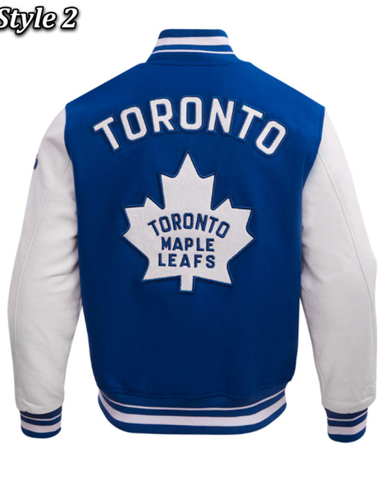 Toronto Maple Leafs Retro Classic Rib Varsity Jacket Toronto Maple Leafs Retro Classic Rib Varsity Jacket