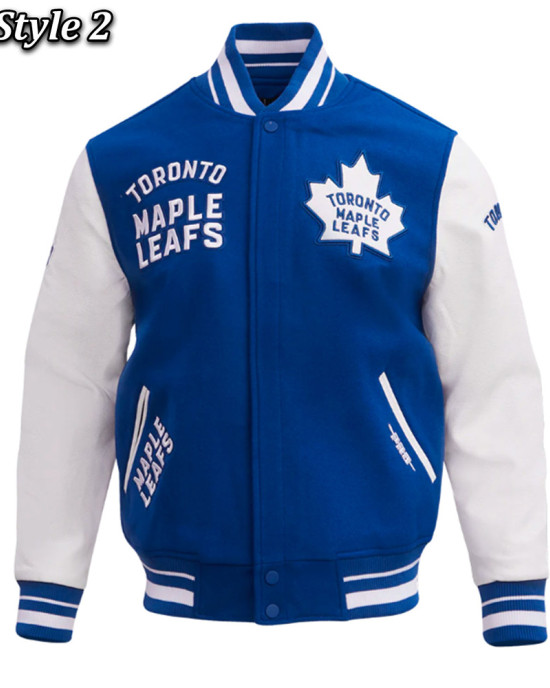 Toronto Maple Leafs Retro Classic Rib Varsity Jacket Toronto Maple Leafs Retro Classic Rib Varsity Jacket