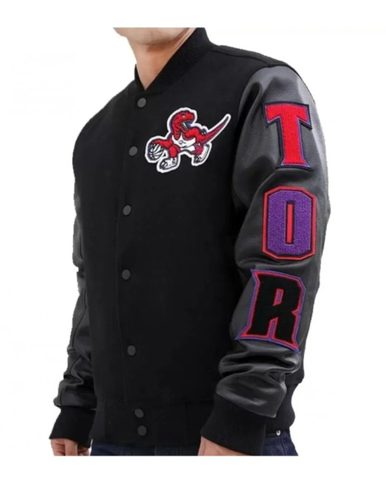 Toronto Raptors Black Varsity Jacket