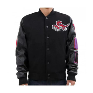 Toronto Raptors Black Varsity Jacket