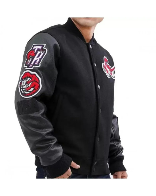 Toronto Raptors Black Varsity Jacket
