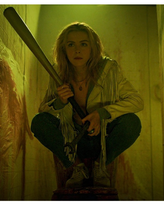 Totally Killer Kiernan Shipka Fringe Leather Jacket Totally Killer Kiernan Shipka Fringe Leather Jacket