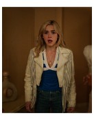 Totally Killer Kiernan Shipka Fringe Leather Jacket