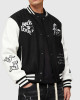 Tough Love Black and White Varsity Jacket Tough Love Black and White Varsity Jacket