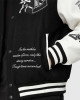 Tough Love Black and White Varsity Jacket Tough Love Black and White Varsity Jacket
