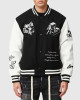 Tough Love Black and White Varsity Jacket Tough Love Black and White Varsity Jacket
