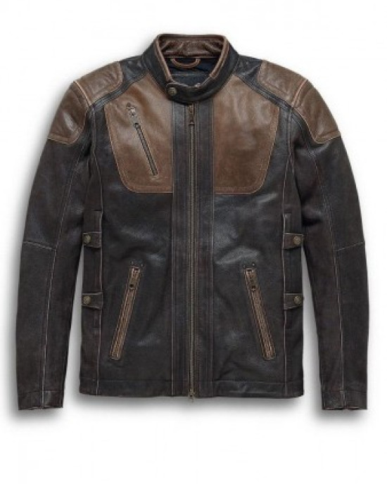 Triple Vent Moto Brown Leather Jacket Triple Vent Moto Brown Leather Jacket