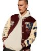 True Religion Maroon Wool And Leather Varsity Jacket True Religion Maroon Wool And Leather Varsity Jacket