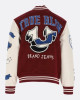 True Religion Maroon Wool And Leather Varsity Jacket True Religion Maroon Wool And Leather Varsity Jacket
