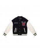 Trust Over Love Black Varsity Jacket