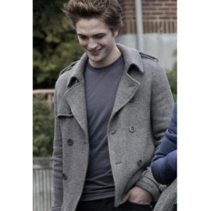 Twilight Edward Cullen Grey Wool Coat